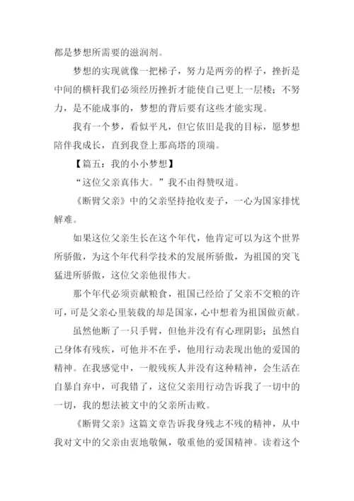 小小的梦想作文500字.docx