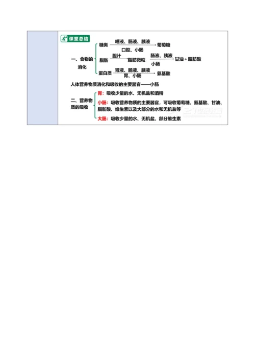 4.2.2.2消化和吸收（第二课时）