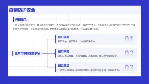 蓝色简约风小学生新学期班会PPT模板