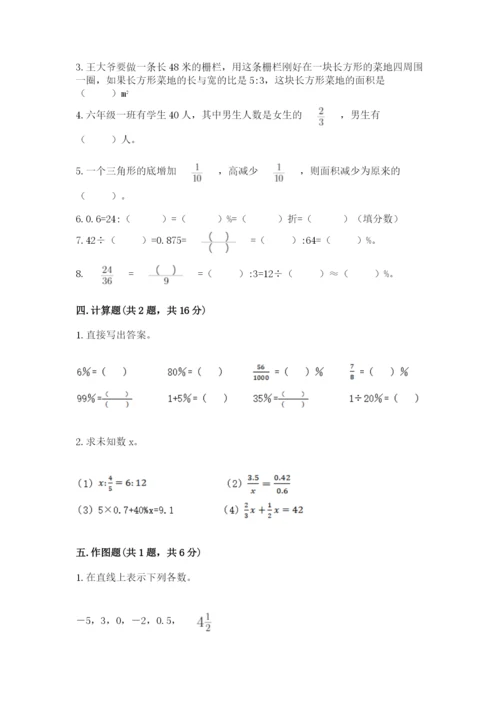 冀教版六年级下册数学 期末检测卷含答案【模拟题】.docx