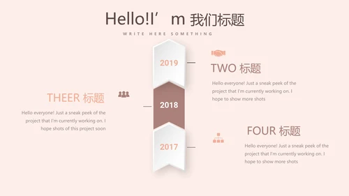 时尚创意微立体述职报告商务通用PPT动态模板
