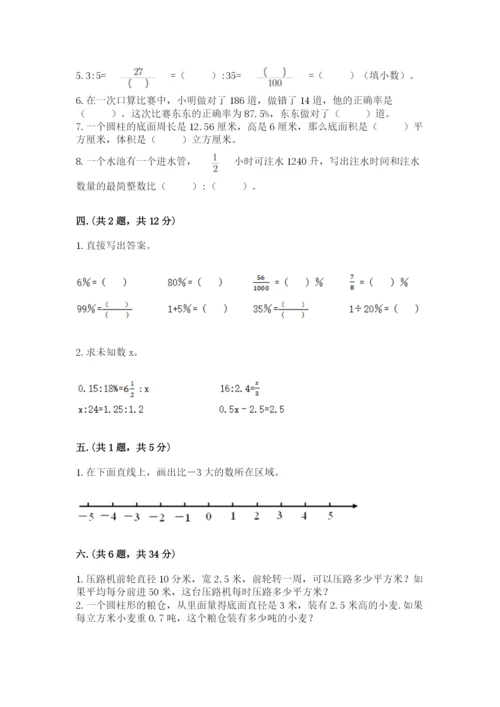 小学毕业班数学检测题及参考答案.docx