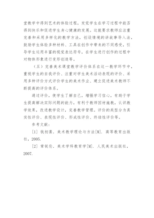 加快美术课堂教学发展的主要策略论文.docx
