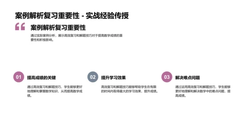 数学期末复习攻略PPT模板