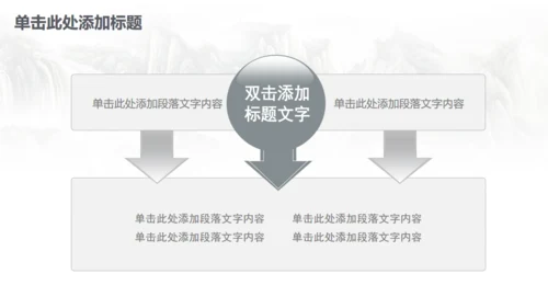 古筝中国风山水画商务大气通用PPT模板
