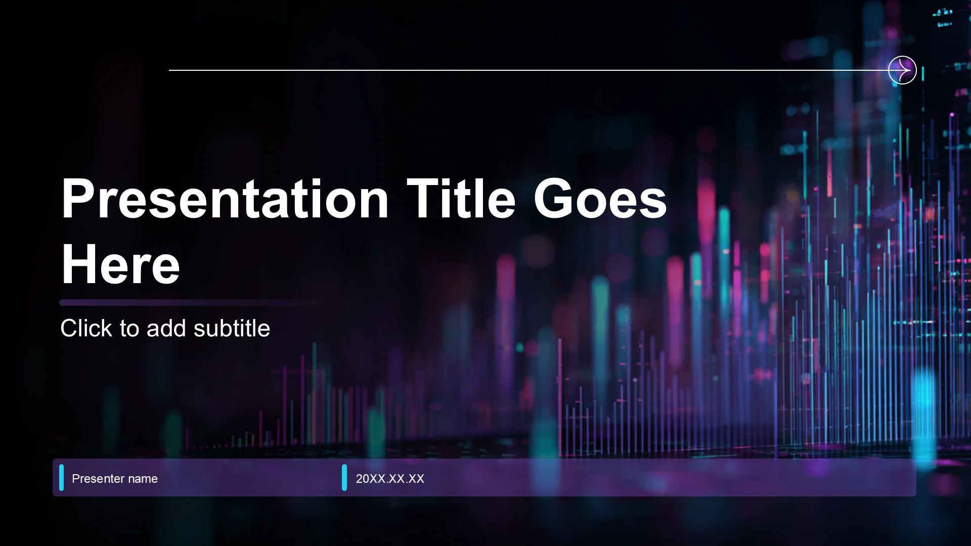 紫色科技风年中运营数据分析PPT主题