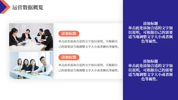 简约商务风企业运营报告通用PPT模板