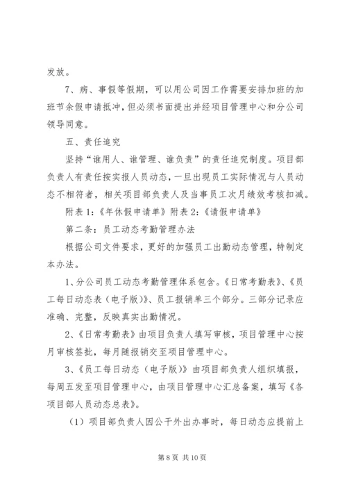 低保工作人员考勤考核办法.docx