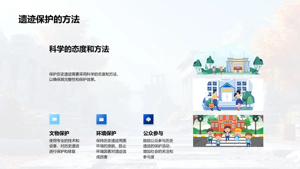 历史遗迹解析讲座PPT模板