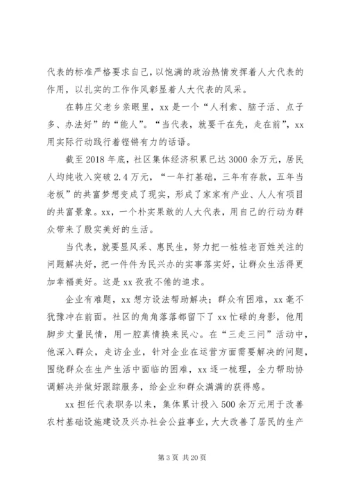 优秀人大代表个人先进事迹5篇.docx