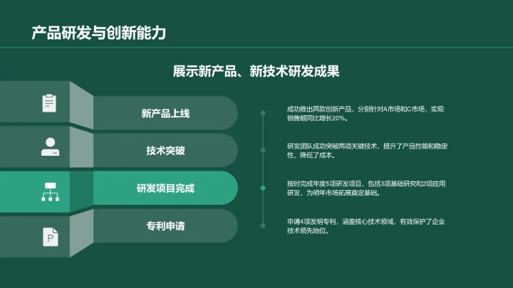 绿色商务风年中工作总结与计划PPT模板