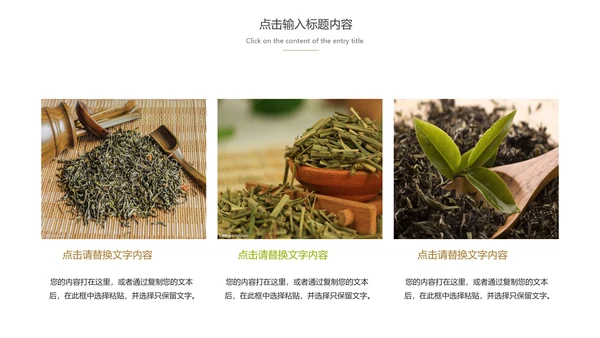 绿茶产品介绍茶叶茶文化春茶动态PPT模板