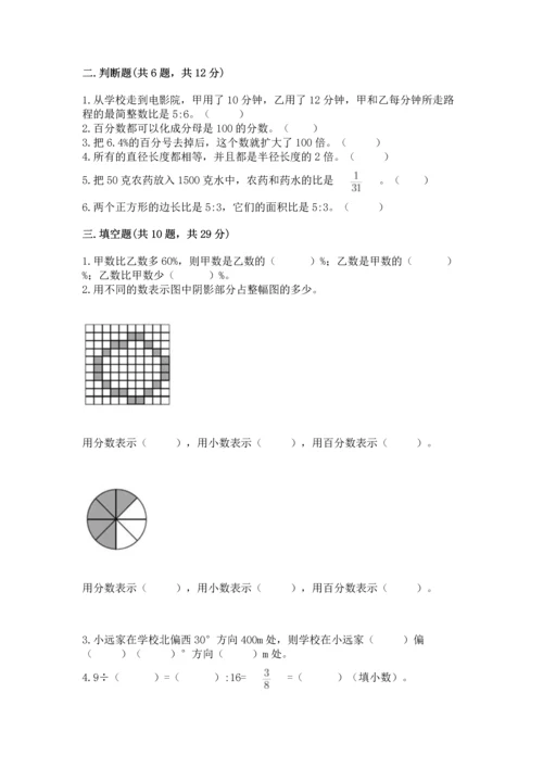 人教版六年级上册数学期末测试卷（典型题）word版.docx