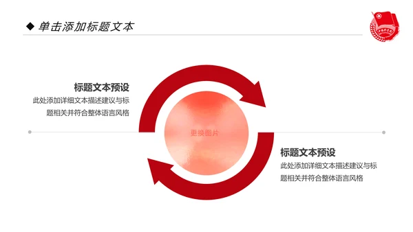 党政红色大气中国共青团工作汇报PPT模板
