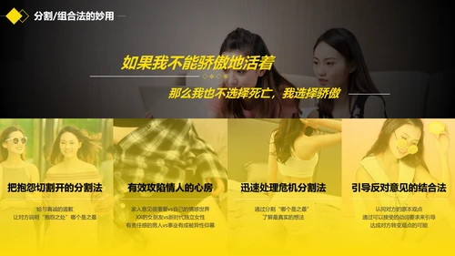 黑黄暖色冷读术人心沟通技巧教学PPT课件