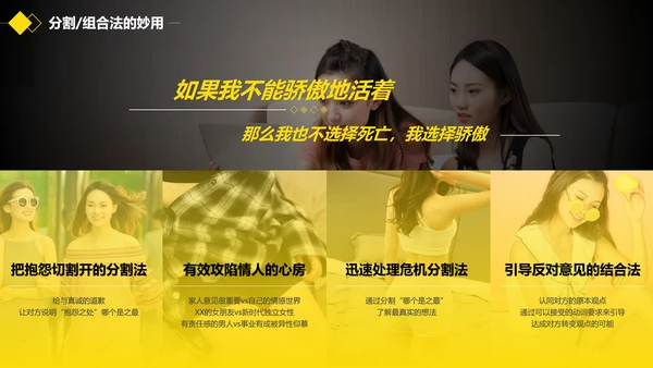 黑黄暖色冷读术人心沟通技巧教学PPT课件