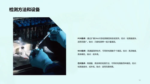 绿色创意基因检测服务商业计划书PPT模板