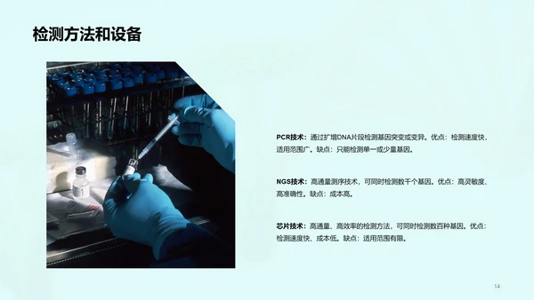 绿色创意基因检测服务商业计划书PPT模板
