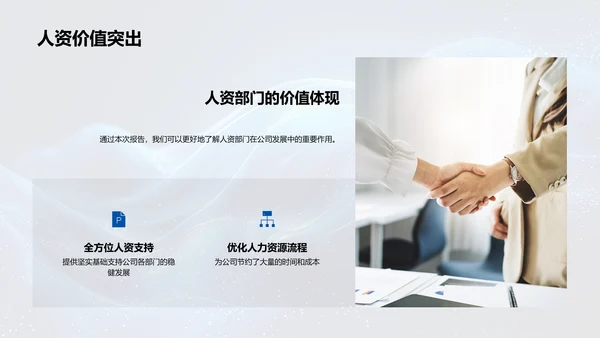 人资月度工作总结PPT模板