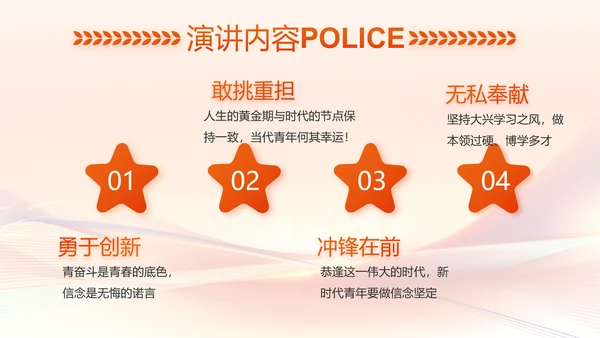 红色大气公安人民警察工作总结PPT