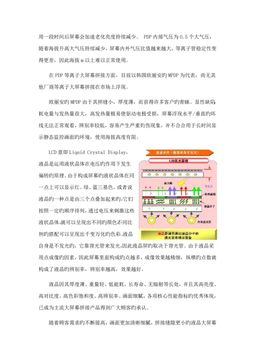 寸液晶拼接屏设计专题方案解析.docx