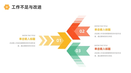 绿色黄色红色花朵简约风运营工作总结ppt模板述职报告