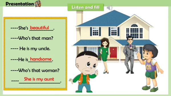 Unit 2 She looks cute .Lesson 11-12课件(共26张PPT)