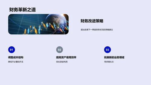 季度财务报告PPT模板
