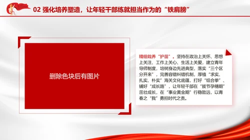 全面加强优秀年轻干部育选管用工作党员培训党课PPT