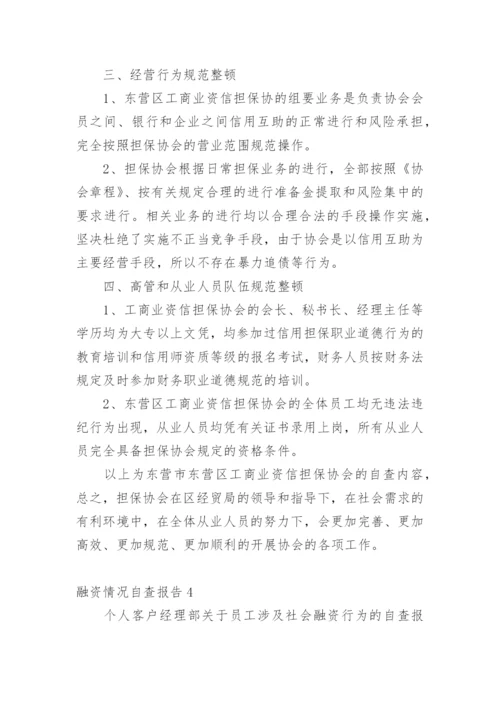 融资情况自查报告.docx