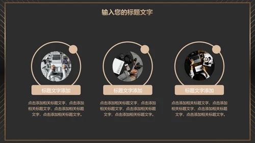 黑金商务项目总结PPT模板