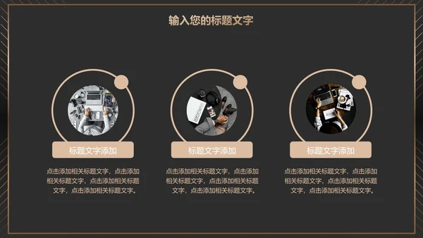 黑金商务项目总结PPT模板