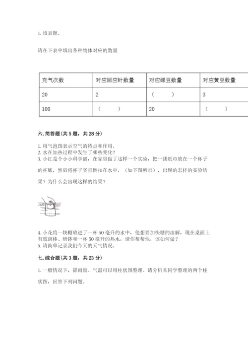 教科版小学三年级上册科学期末测试卷精品【实用】.docx