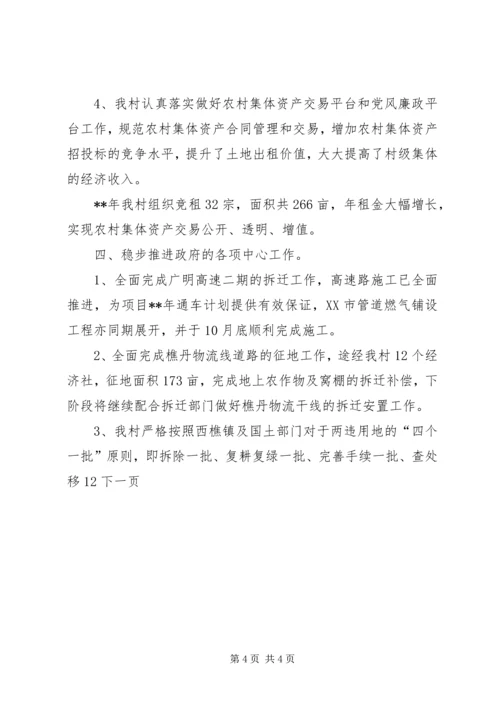 村年度工作总结及工作计划.docx