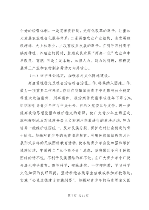 团委活动汇报材料[X镇创建“五四红旗”团委汇报材料].docx