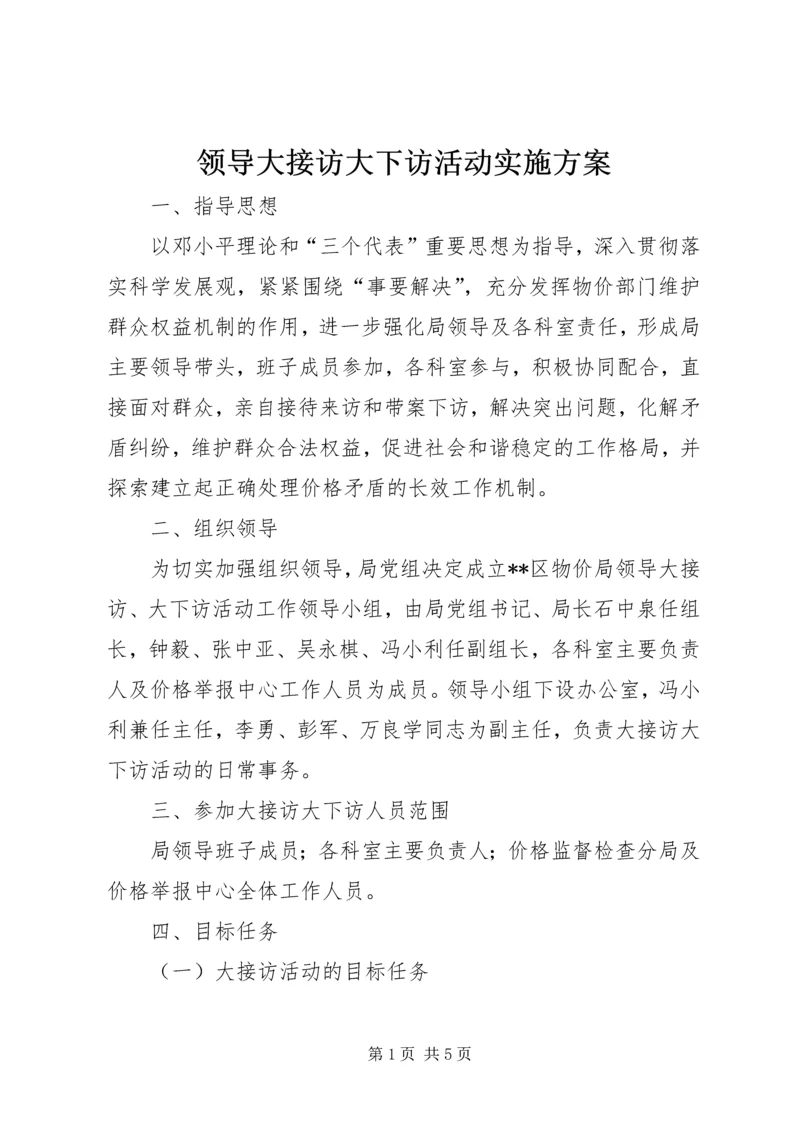 领导大接访大下访活动实施方案 (3).docx