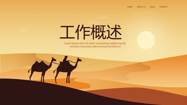 新疆风情西域文化旅游圣地动态PPT