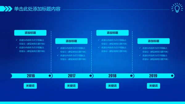 蓝色科技互联网智慧城市建设发展规划PPT模板