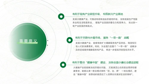 绿色生态保健品绿色产业通用PPT模板