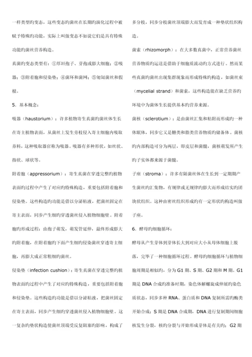 2023年南开大学微生物学考研真题真菌题库.docx