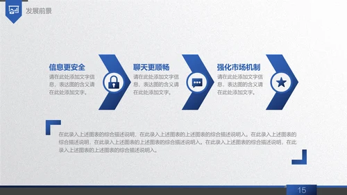 商务蓝创业商业融资计划书通用PPT模板