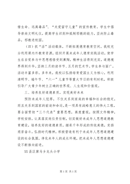 西郭小学未成年人思想道德建设工作总结汇报.docx