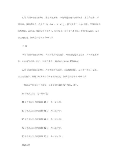 2023年最新普通话等级考试资料.docx