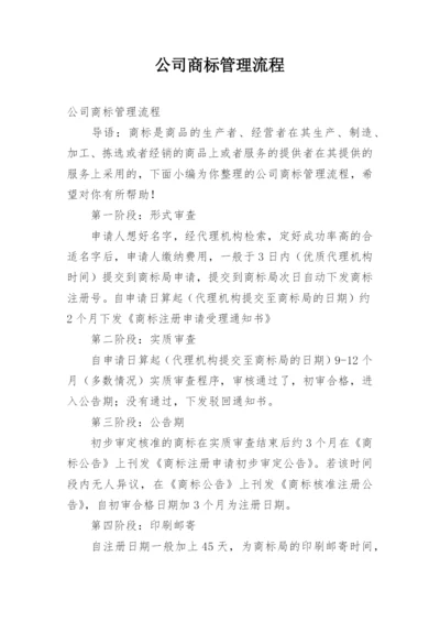 公司商标管理流程.docx