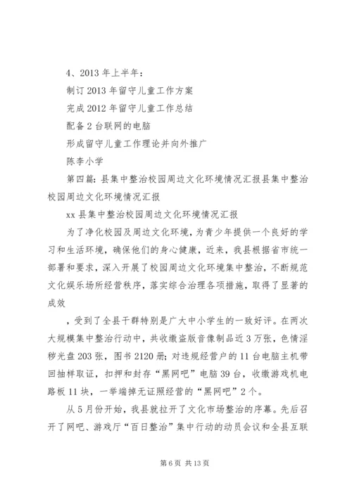 学校周边环境集中整治工作的情况汇报精编.docx