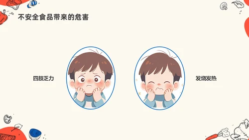 卡通幼儿园食品安全主题班会PPT课件全国食品安全法宣传周