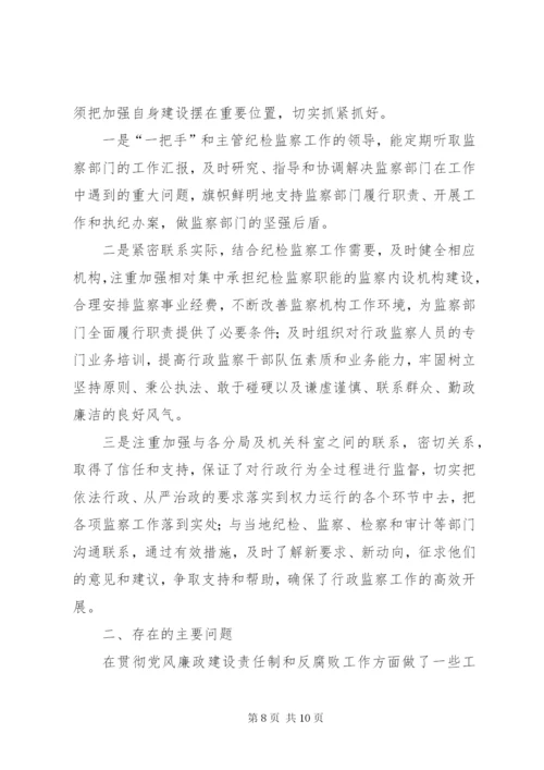 纪检监察干部监督工作总结.docx