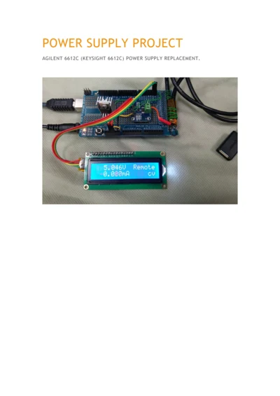 Arduino替代程控电源专题方案.docx