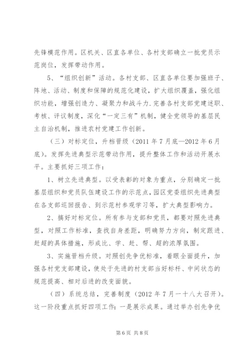 工业园区开展创先争优实施方案.docx