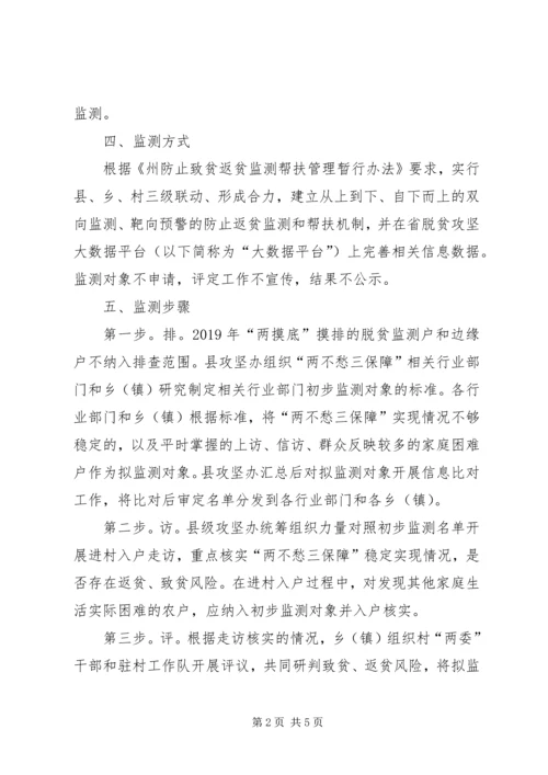 防止返贫监测和帮扶工作方案.docx